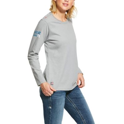 Ariat FR Americana - T Shirts Zilver Dames - 21781-801